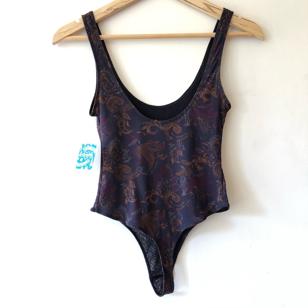 ❤️SOLD ON DEPOP❤️ Free People Bodysuit 🥀 Freesia Black Mesh - Picture 6 of 8